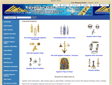 Tablet Screenshot of egyptiangiftshop.com